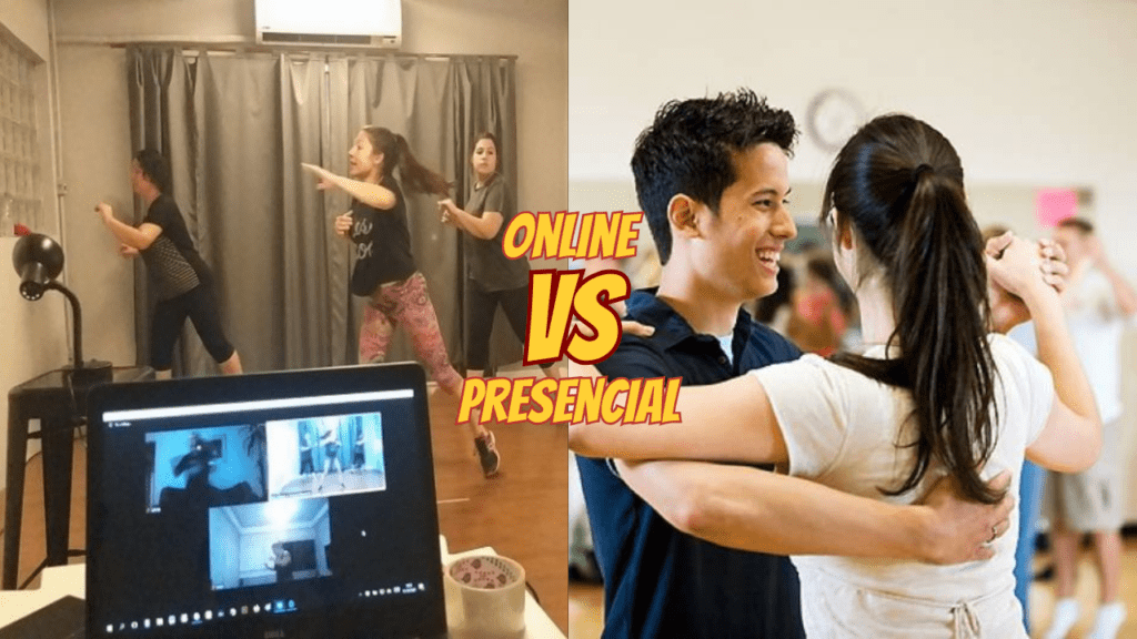 aula de dança online vs aula de dança presencial